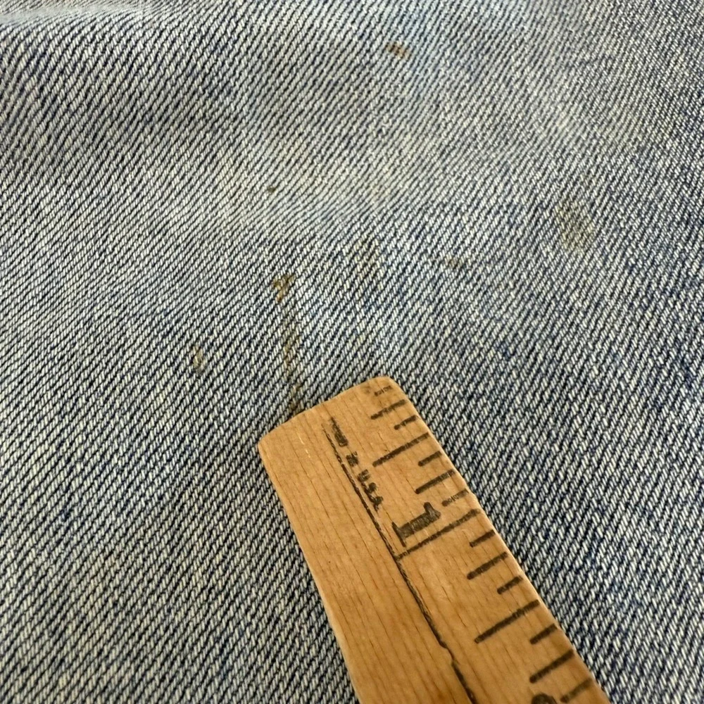 Abercrombie & Fitch Mens Slim Straight Distressed Light Wash Blue Jeans 34x32